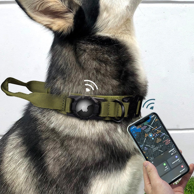 Tactical AirTag Dog Collar